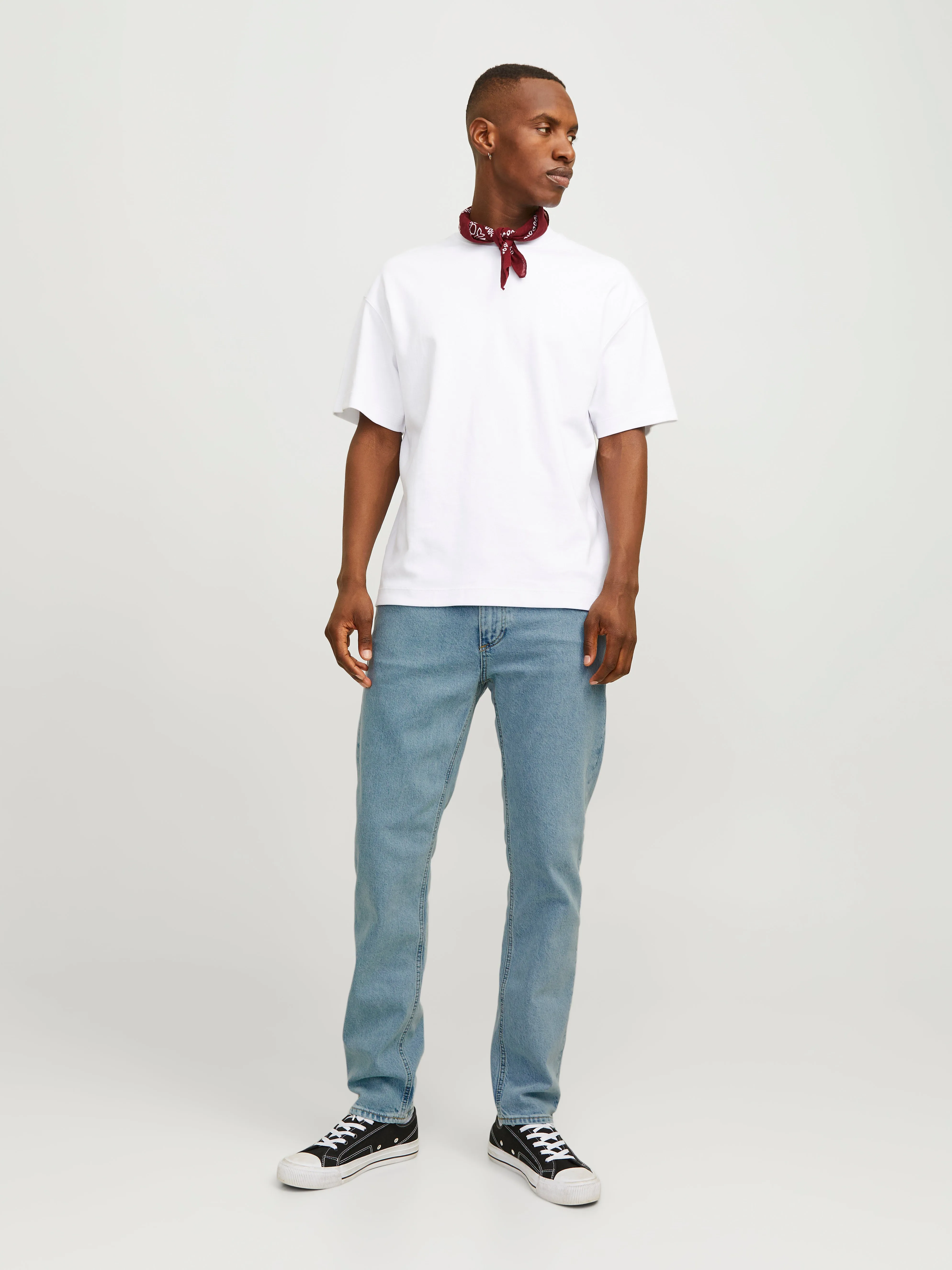 JJIMIKE JJEVAN AM 495 Vaqueros de corte tapered | Azul intermedio | Jack & Jones®