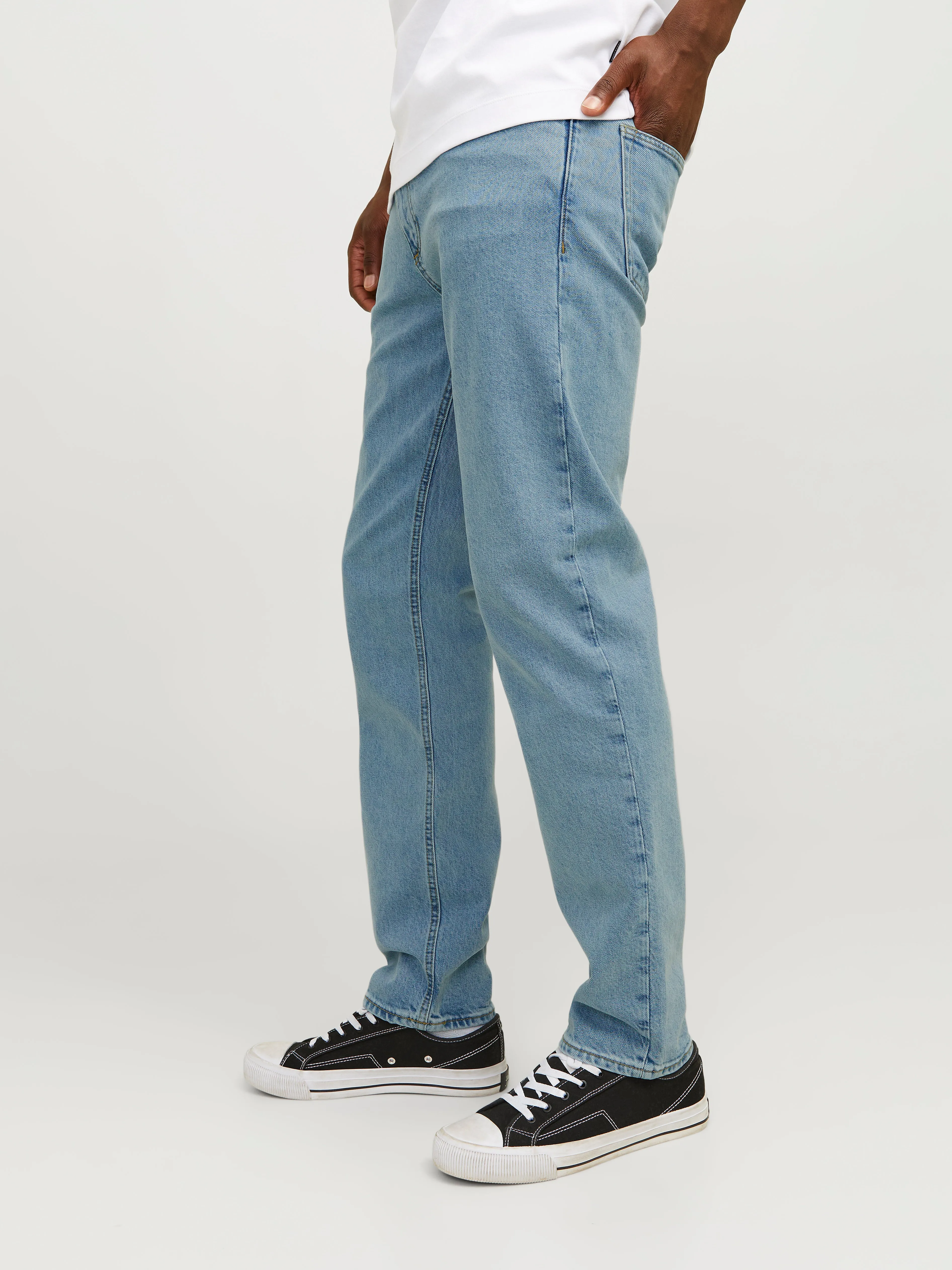 JJIMIKE JJEVAN AM 495 Vaqueros de corte tapered | Azul intermedio | Jack & Jones®