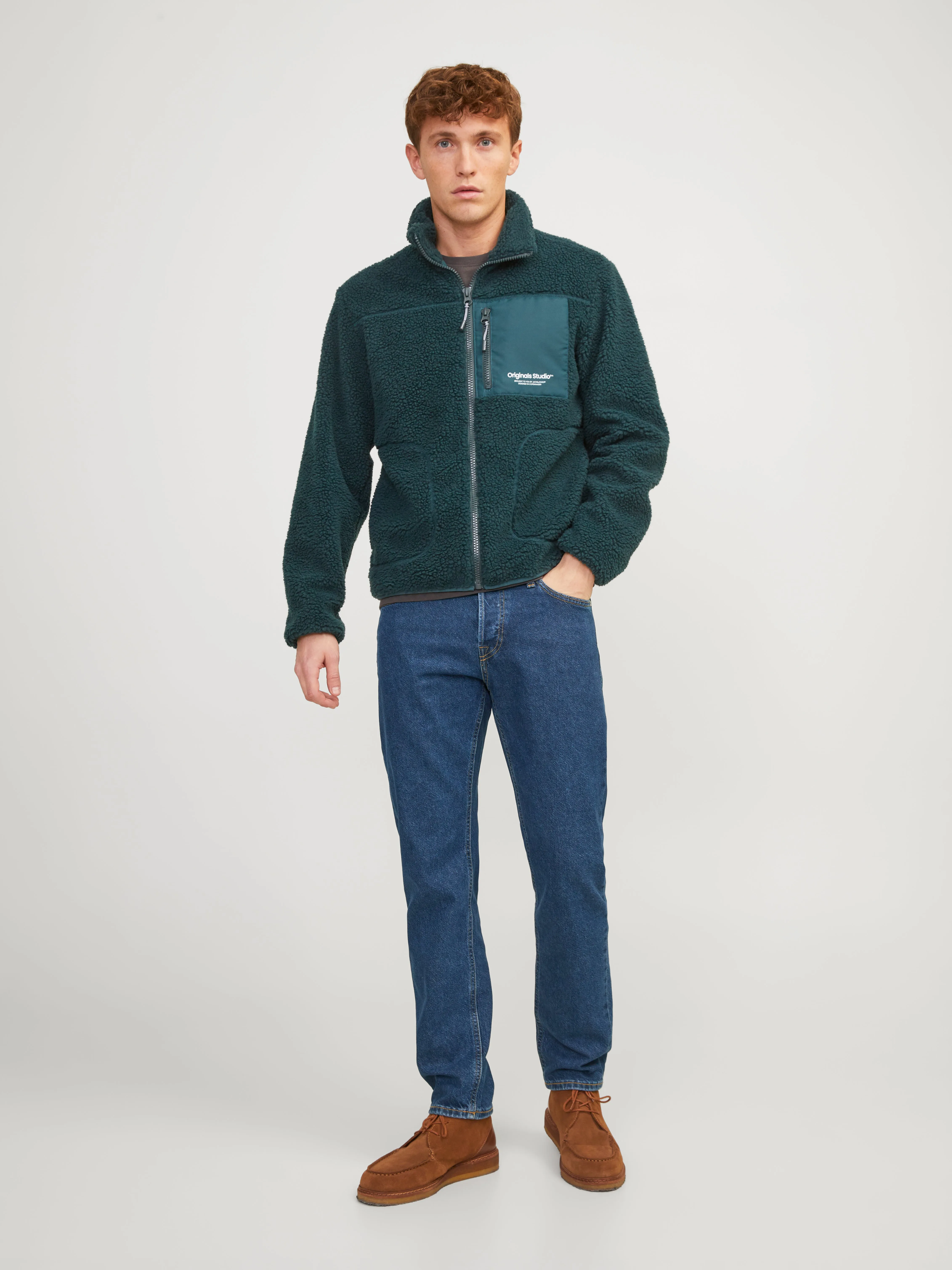 JJIMIKE JJORIGINAL MF 705 Vaqueros de corte tapered | Azul intermedio | Jack & Jones®