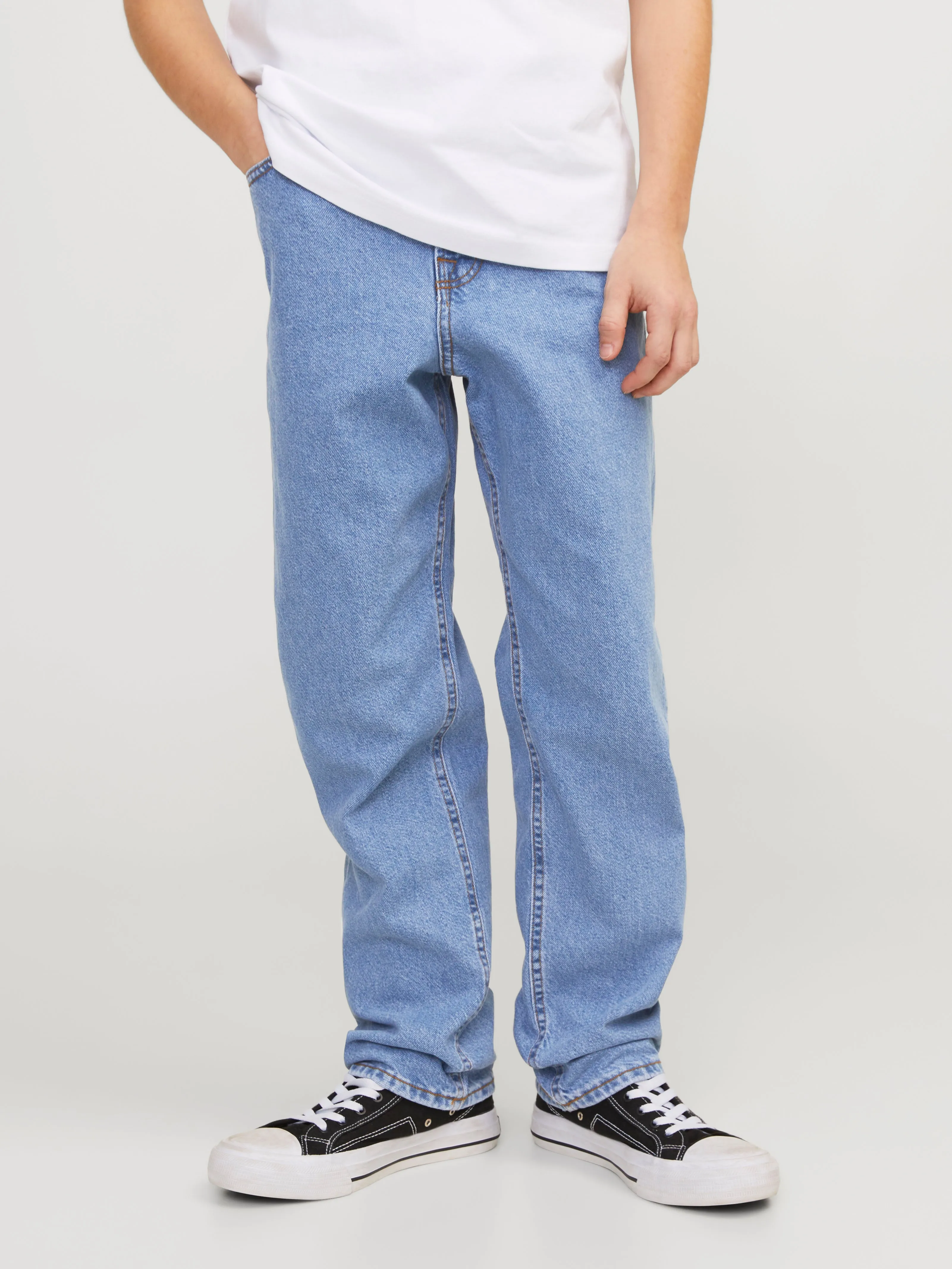 JWCHRIS JJIORIGINAL SQ 951 Vaqueros de corte holgado Junior | Azul intermedio | Jack & Jones®