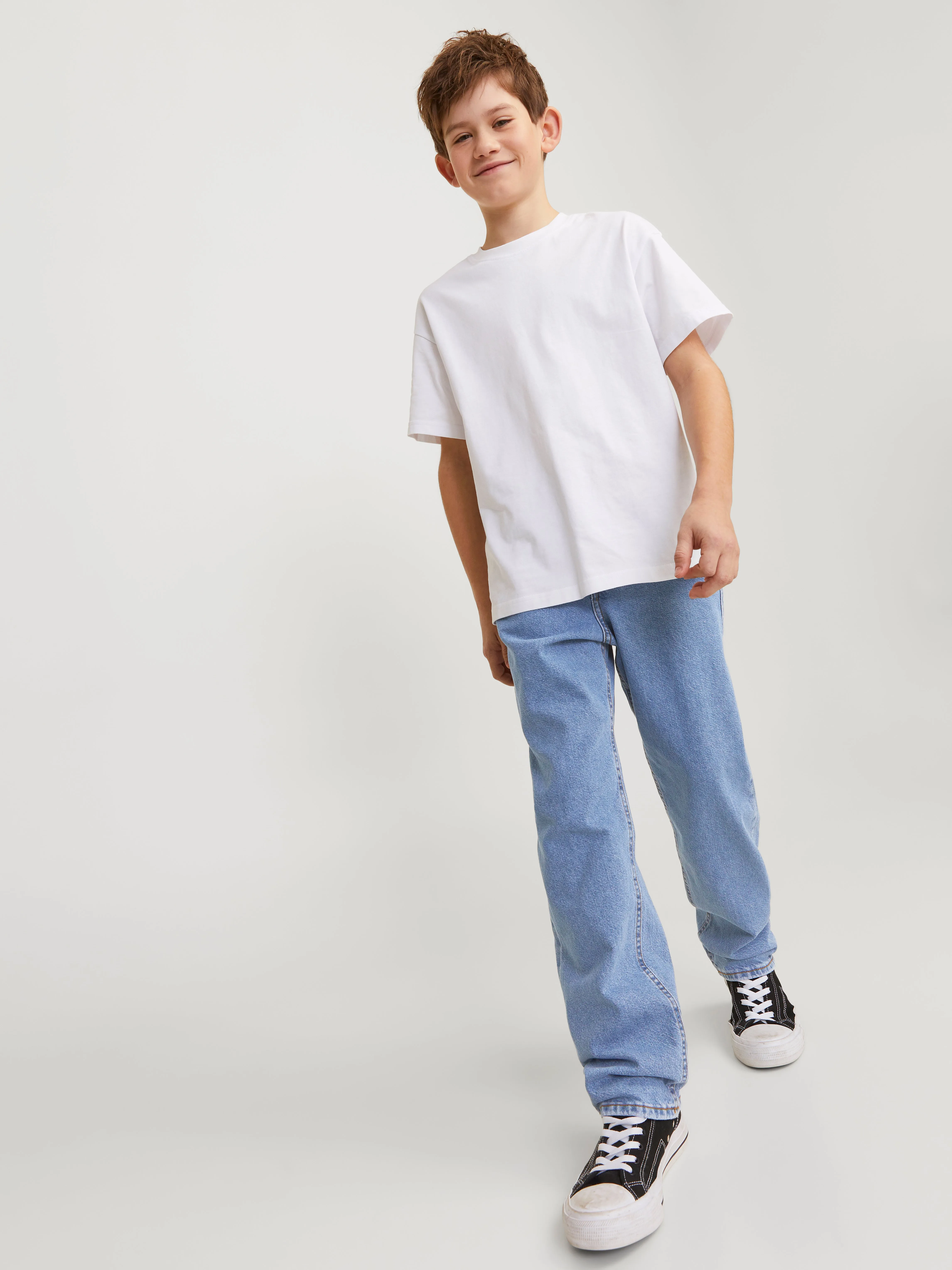 JWCHRIS JJIORIGINAL SQ 951 Vaqueros de corte holgado Junior | Azul intermedio | Jack & Jones®