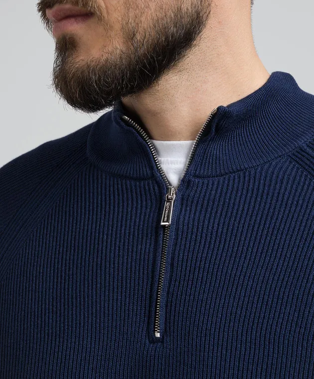 MooRER BASOLI blue striped jumper