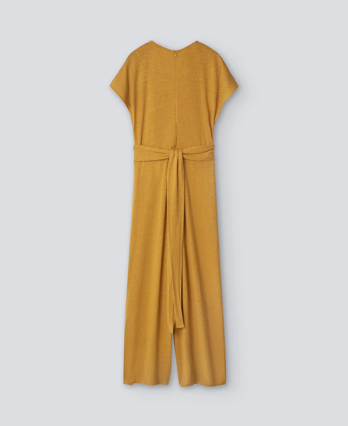 Mustard long jumpsuit woman