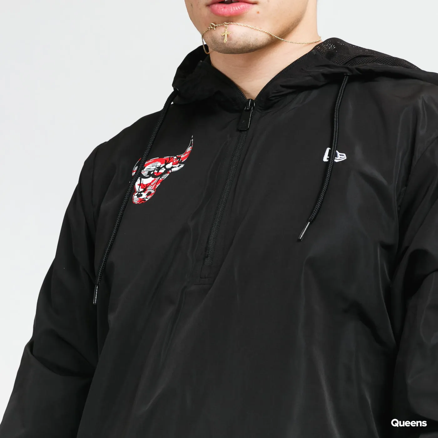 New Era NBA Seasonal Infill Print Windbreaker Bulls