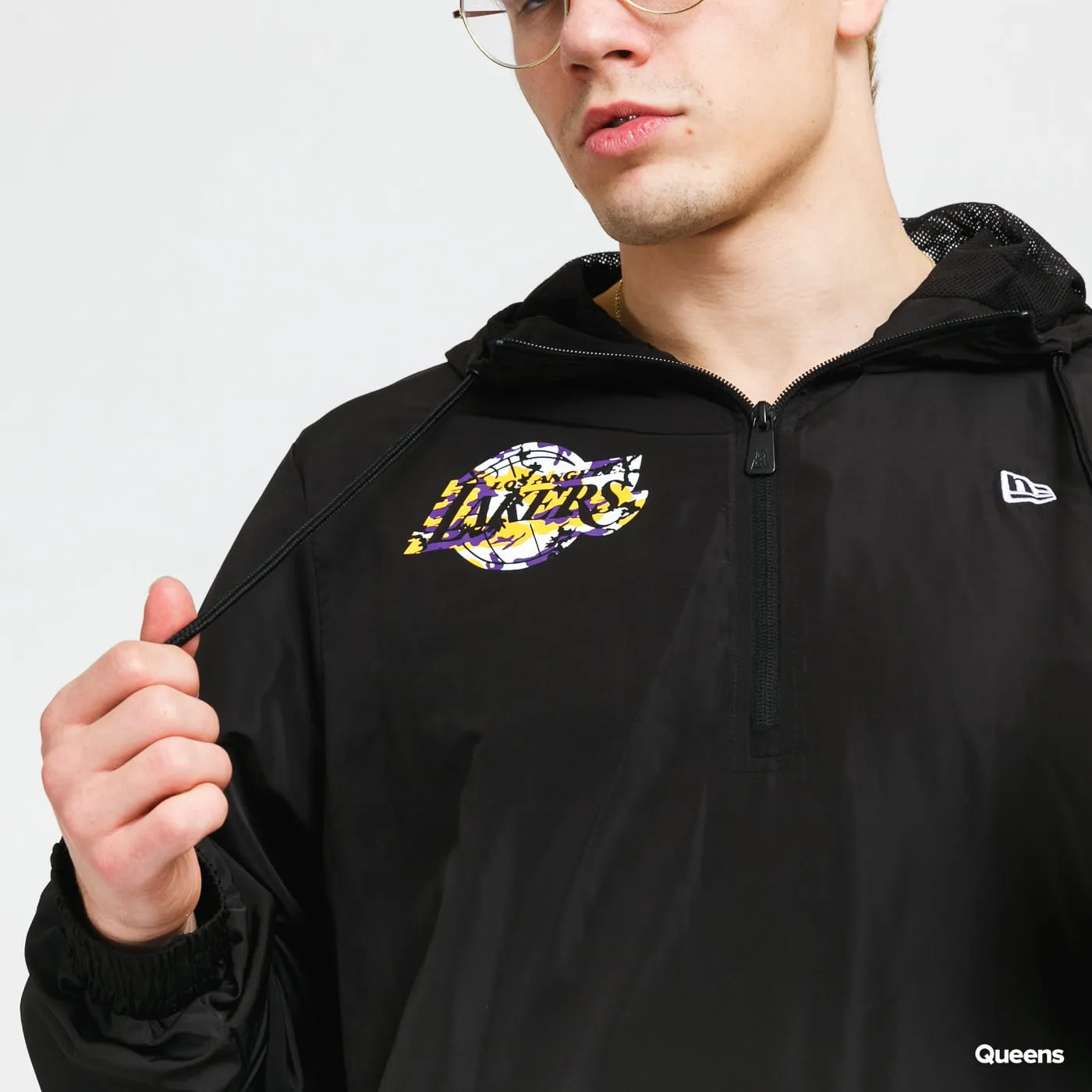 New Era NBA Seasonal Infill Print Windbreaker LA Lakers