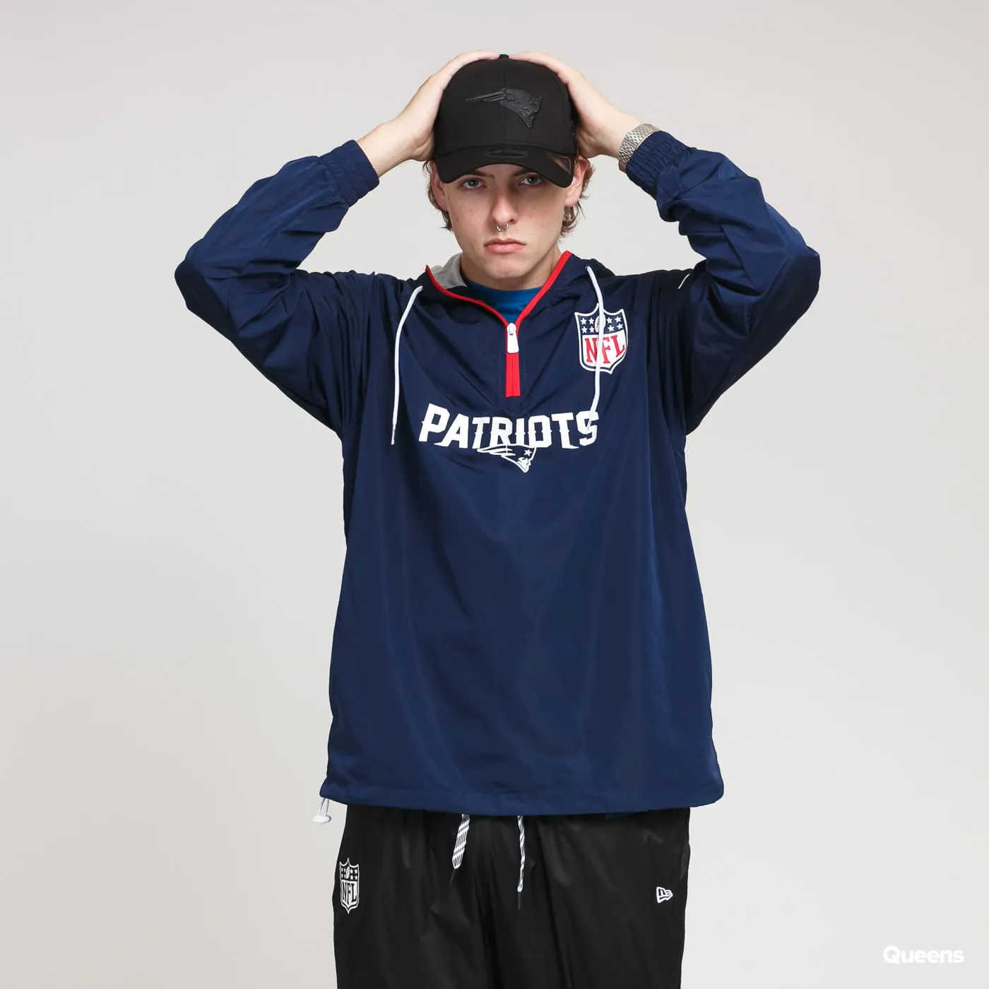 New Era NFL 1/4 Zip Windbreaker Patriots