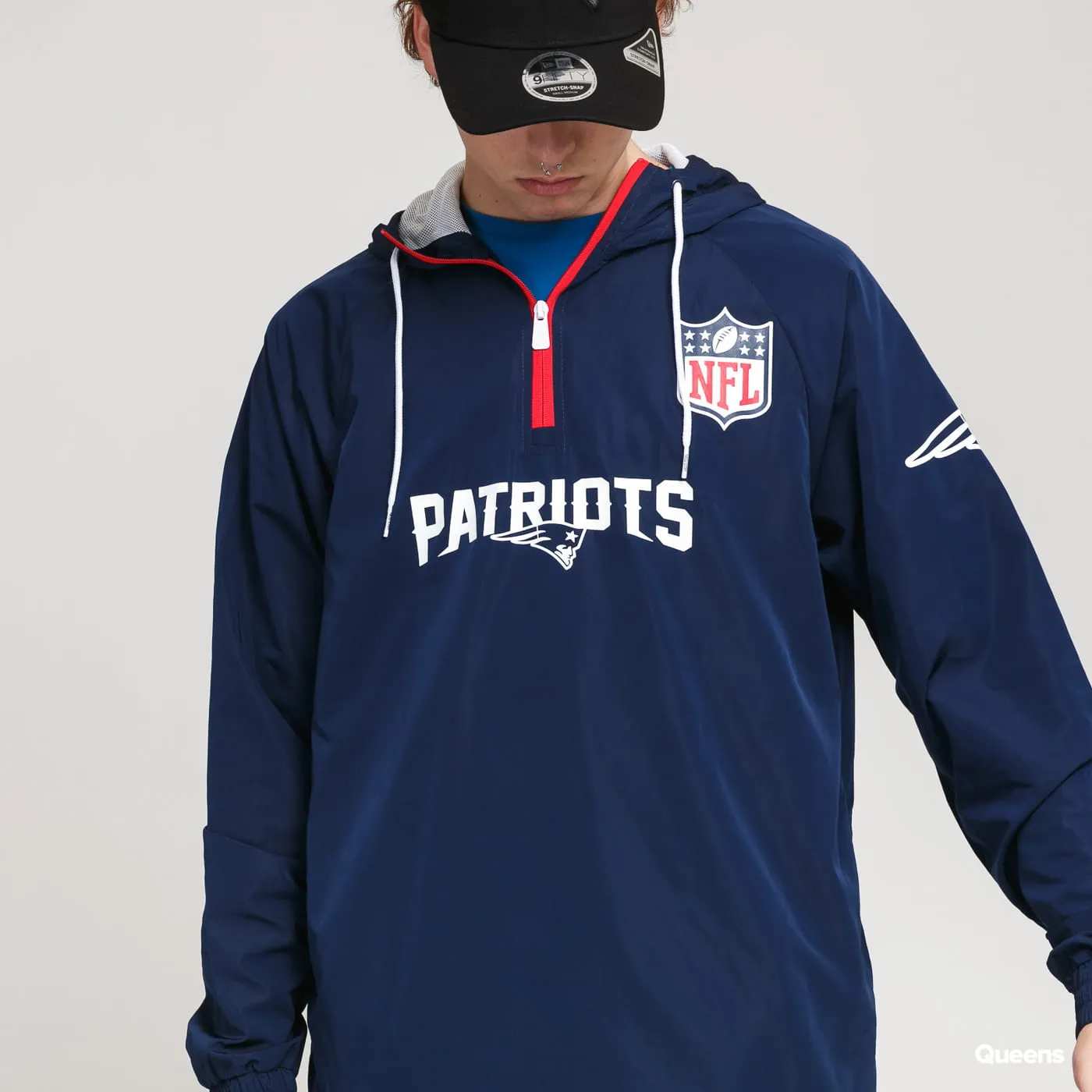 New Era NFL 1/4 Zip Windbreaker Patriots