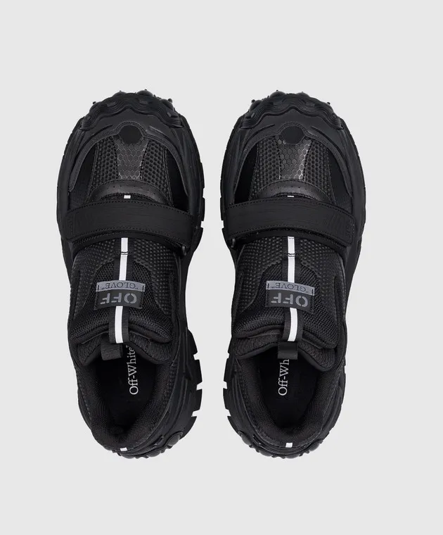 Off-White Black combination Glove Slip On sneakers