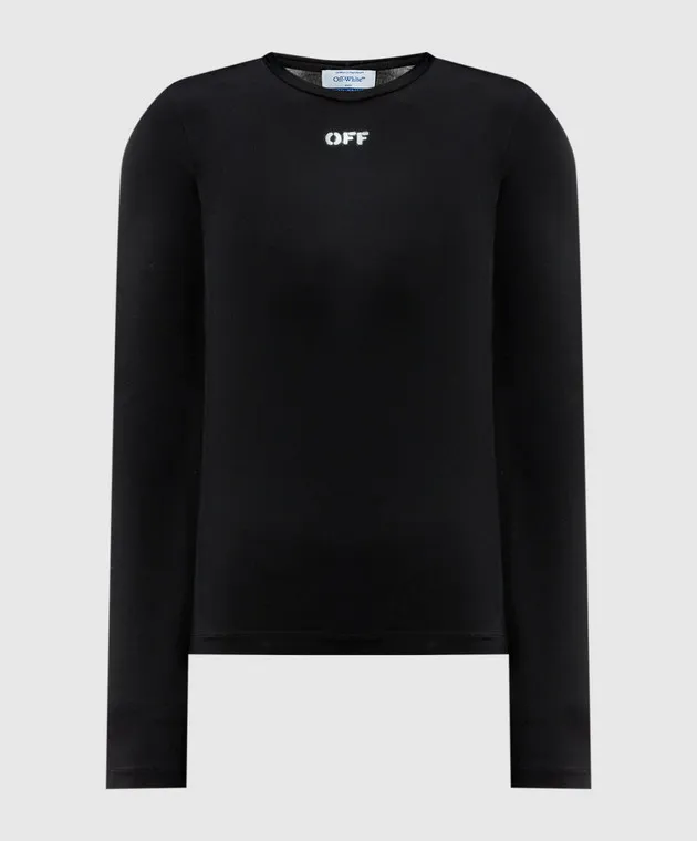 Off-White Black jumper with Off logo print