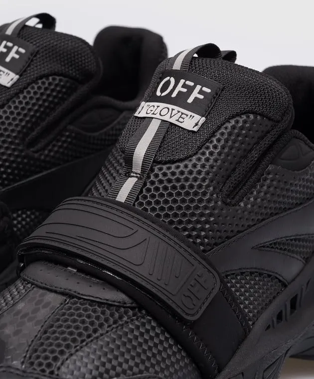 Off-White Black logo Glove Slip On combo sneakers