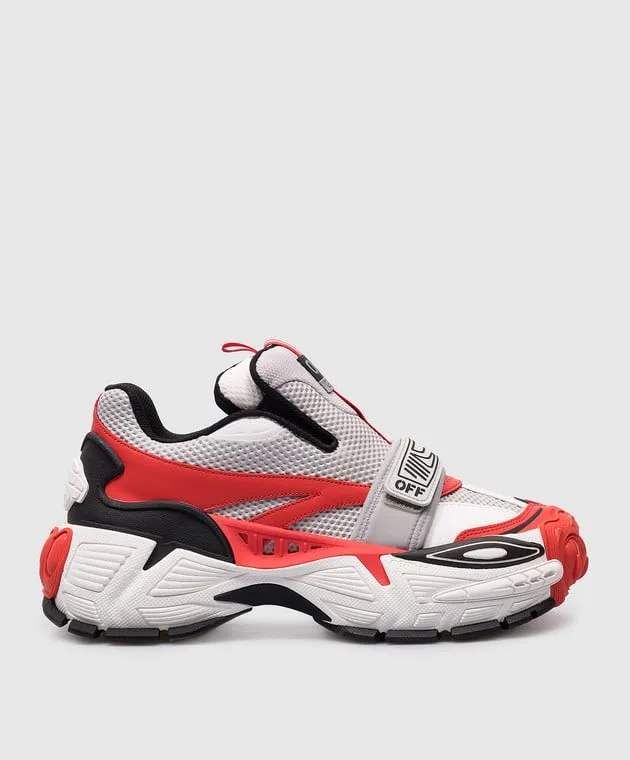 Off-White Glove Slip On combo sneakers with logo