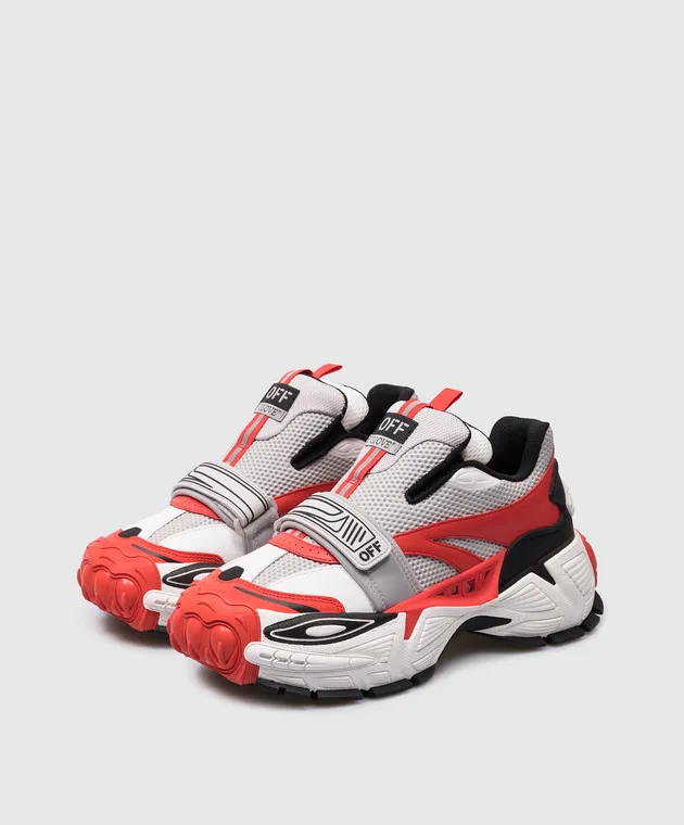 Off-White Glove Slip On combo sneakers with logo