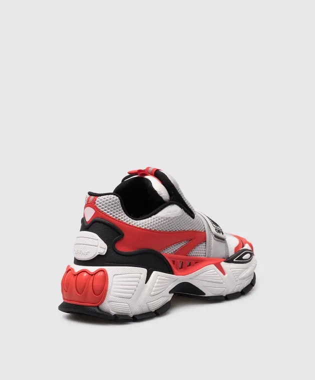 Off-White Glove Slip On combo sneakers with logo