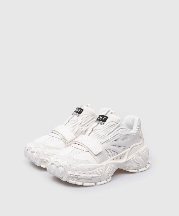 Off-White White combination Glove Slip On sneakers