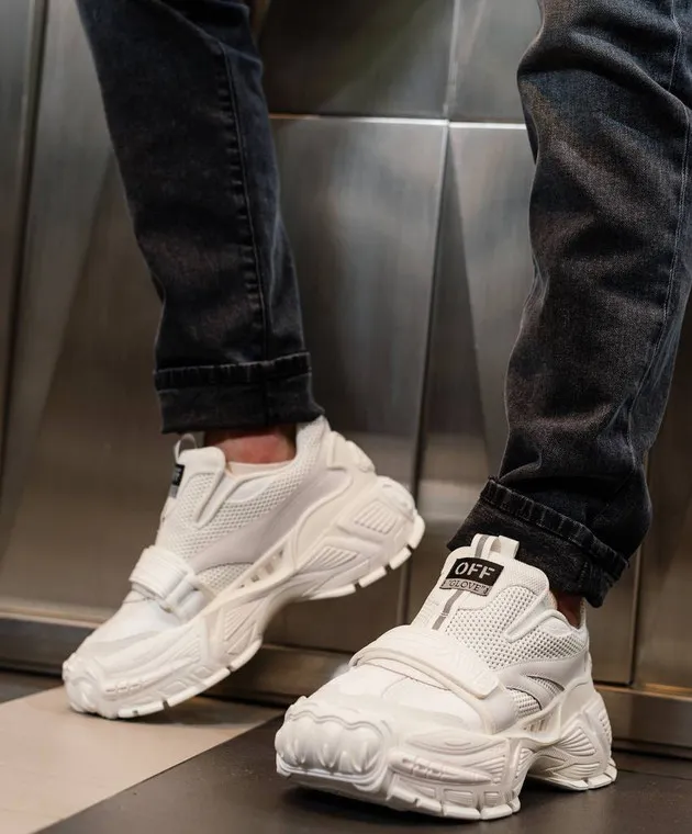 Off-White White combination Glove Slip On sneakers