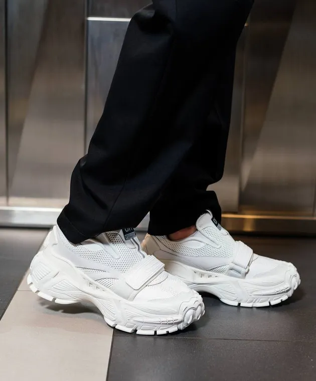 Off-White White combination Glove Slip On sneakers