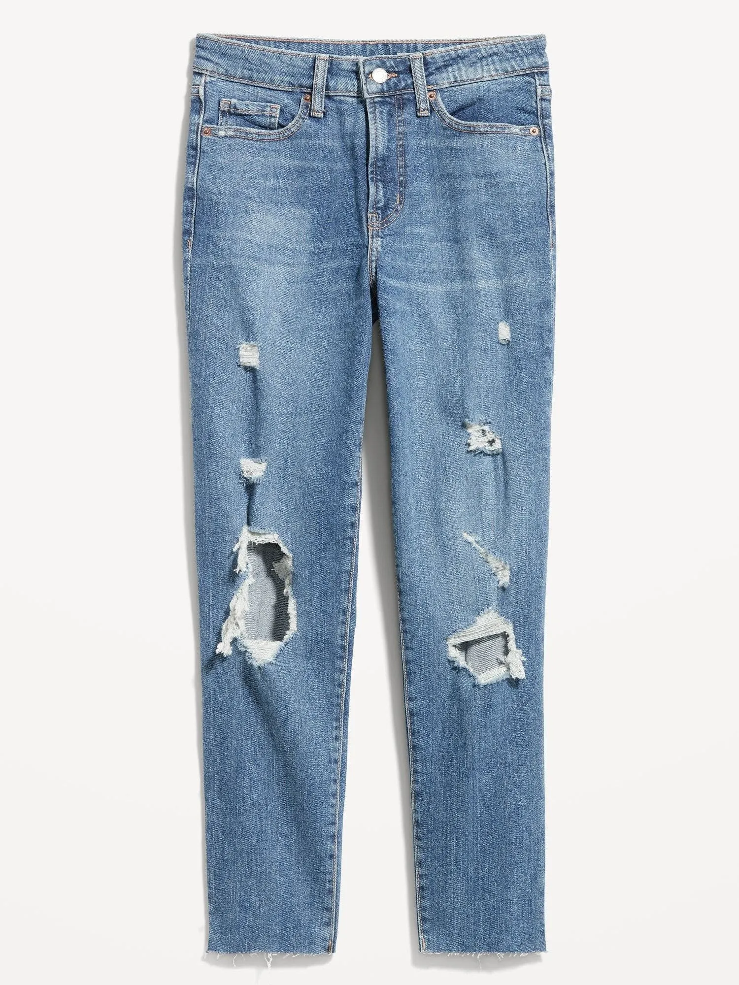 OLD NAVY Jeans Straight Tiro Alto Old Navy OG Mujer