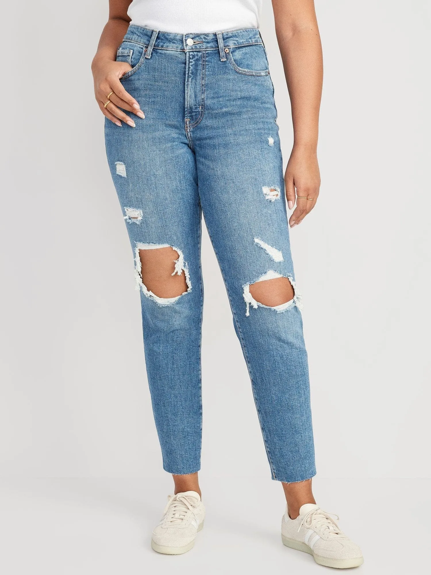 OLD NAVY Jeans Straight Tiro Alto Old Navy OG Mujer