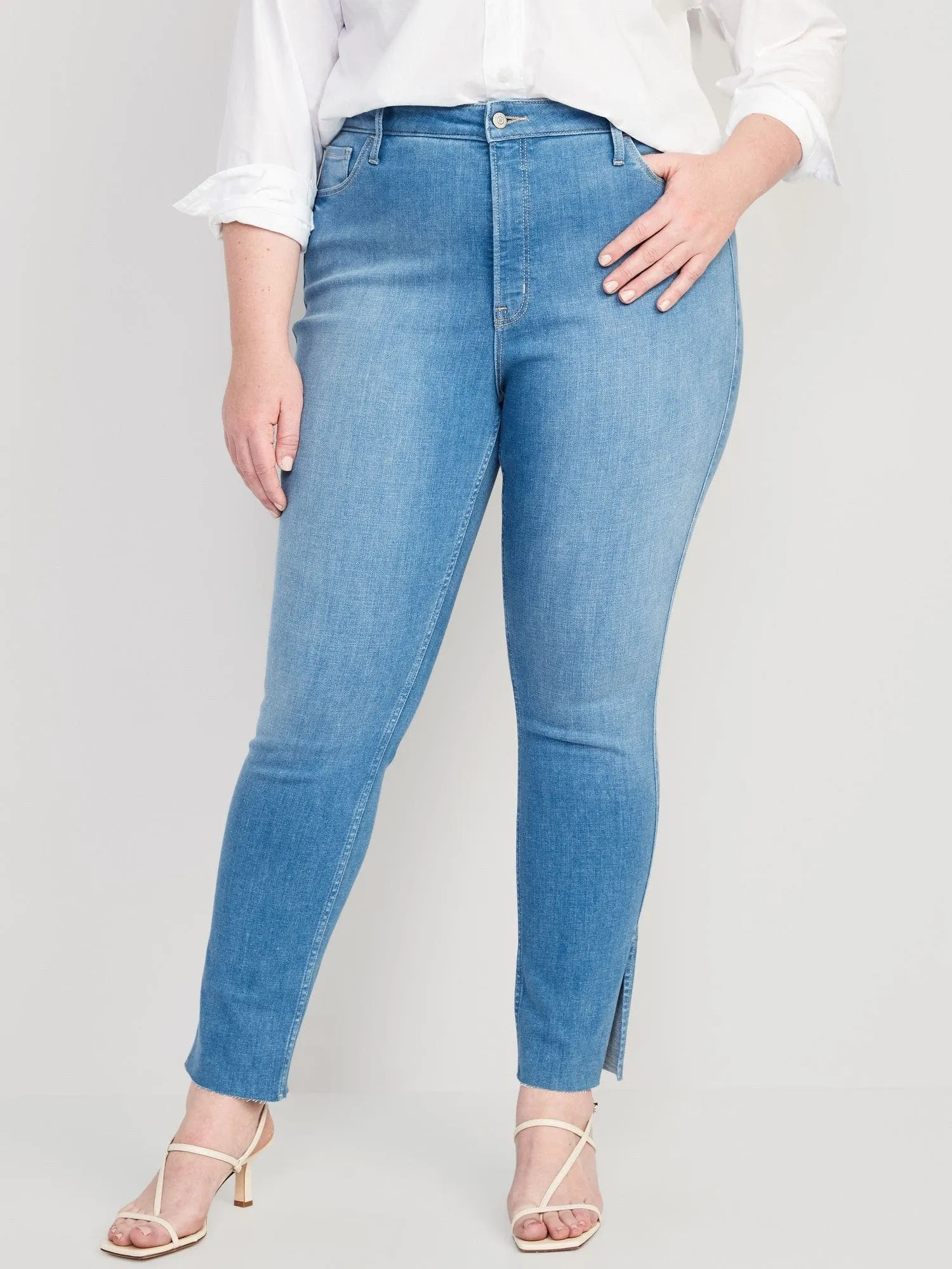 OLD NAVY Jeans Tiro Alto Old Navy Rockstar Mujer