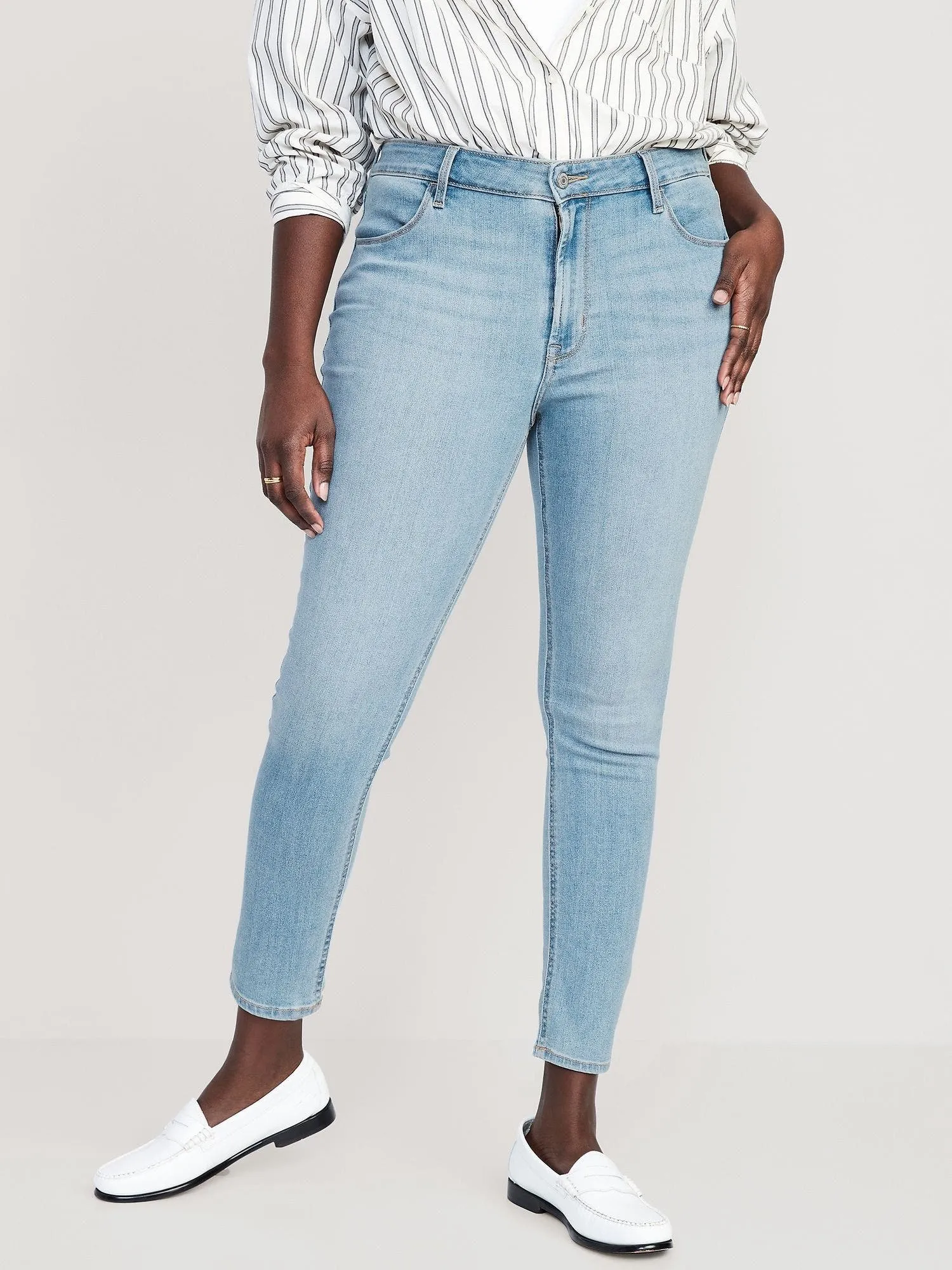 OLD NAVY Jeans Tiro Alto Super-Skinny Old Navy Wow Mujer