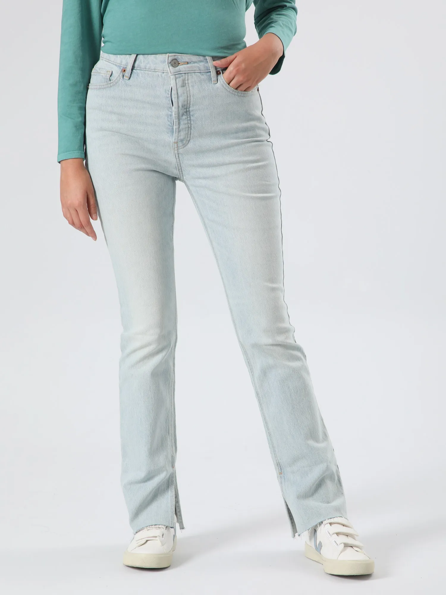 OLD NAVY Jeans Tiro Extra Alto Old Navy Mujer