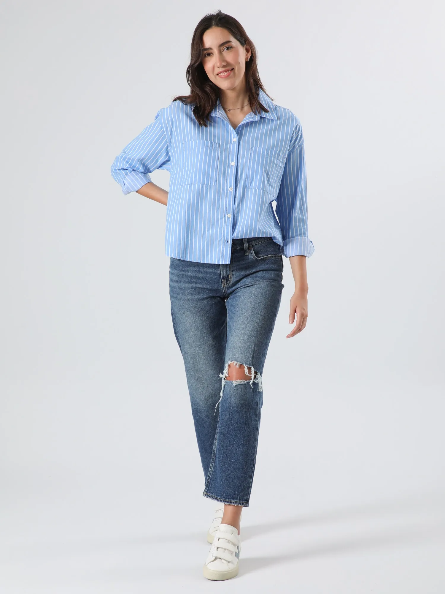 OLD NAVY Jeans Tiro Medio Old Navy Mujer