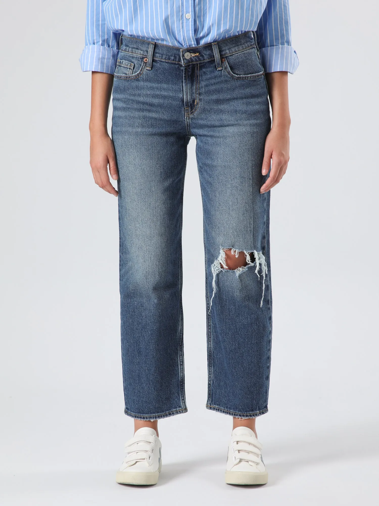 OLD NAVY Jeans Tiro Medio Old Navy Mujer