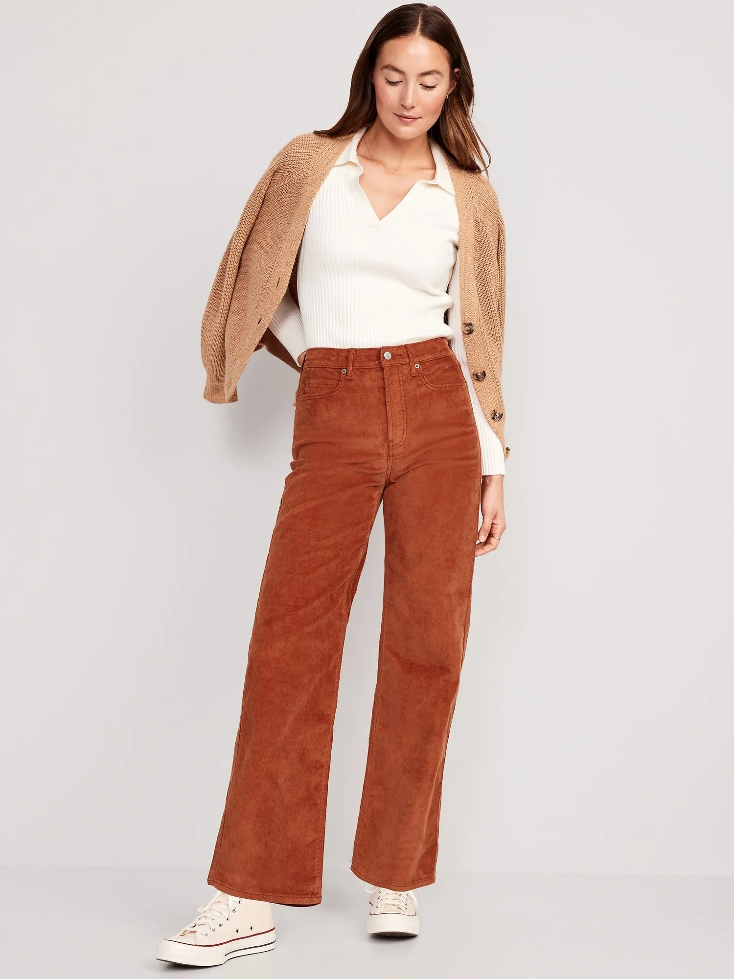 OLD NAVY Jeans Wide-Leg Tiro Alto Old Navy Mujer