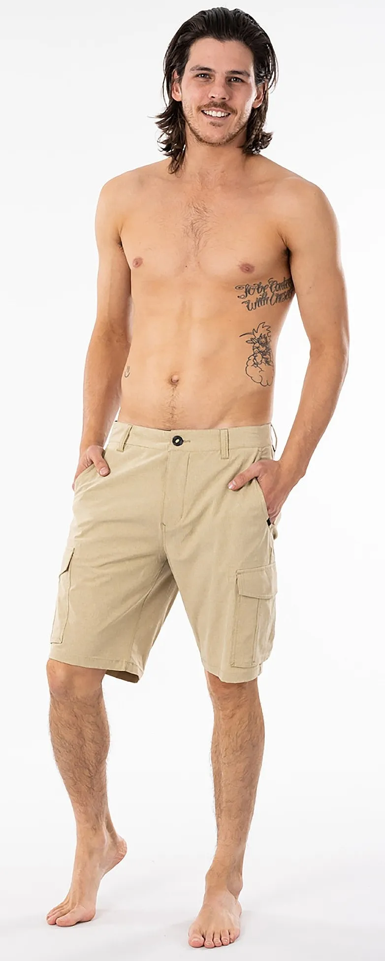 pantalones cortos Rip Curl Trail Cargo Boardwalk - Dark Khaki - men´s