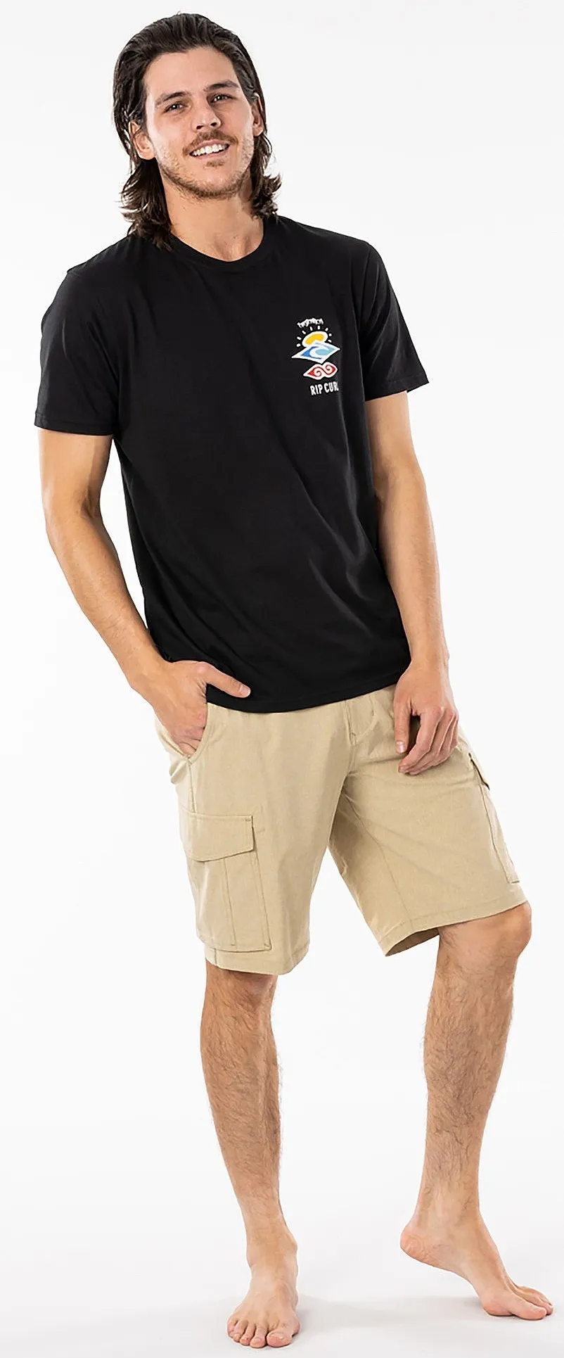 pantalones cortos Rip Curl Trail Cargo Boardwalk - Dark Khaki - men´s