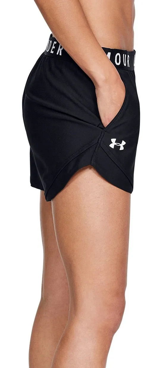 pantalones cortos Under Armour Play Up 3.0 - 001/Black/Black/White - women´s