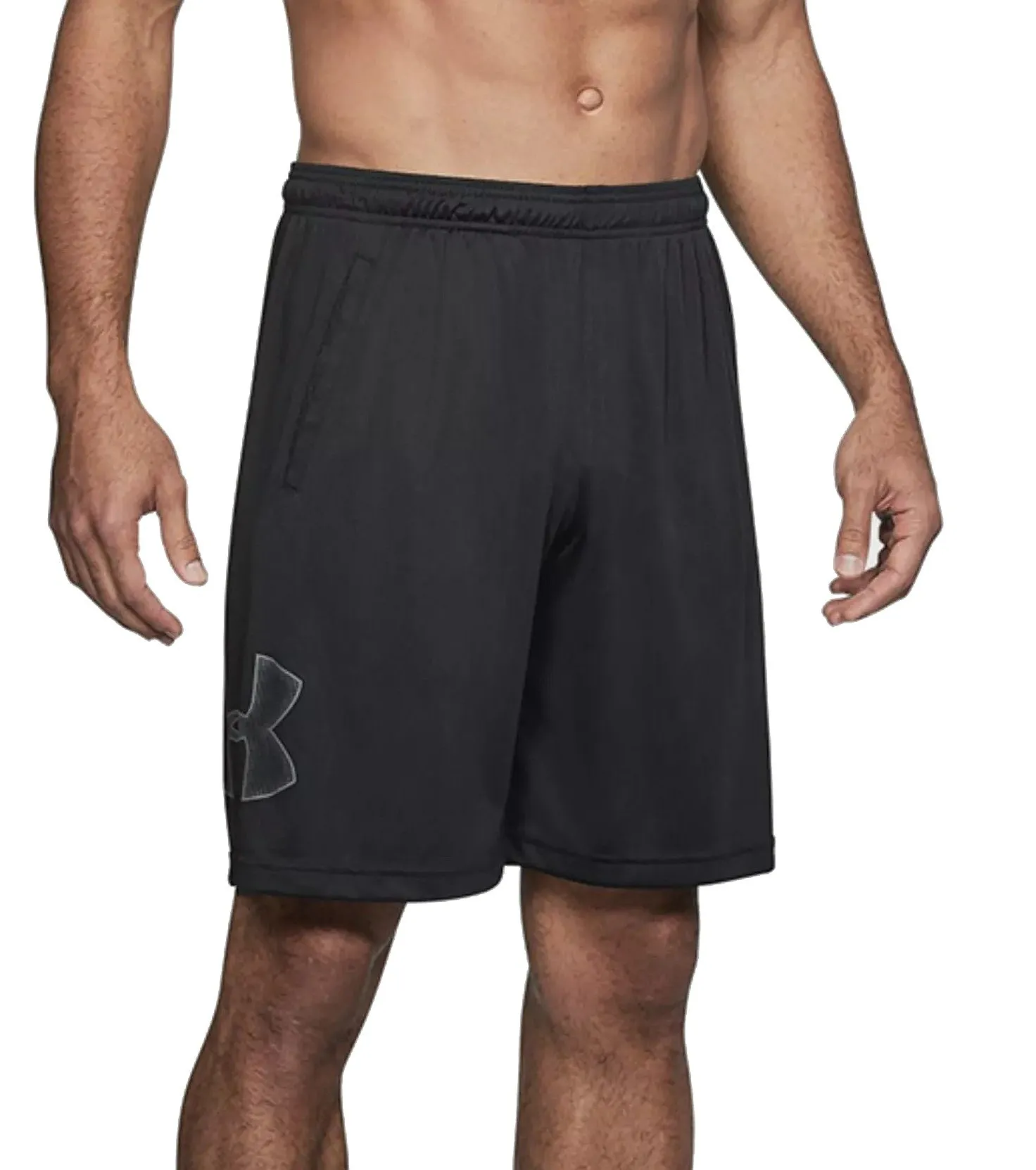 pantalones cortos Under Armour Tech Graphic - 001/Black/Graphite - men´s