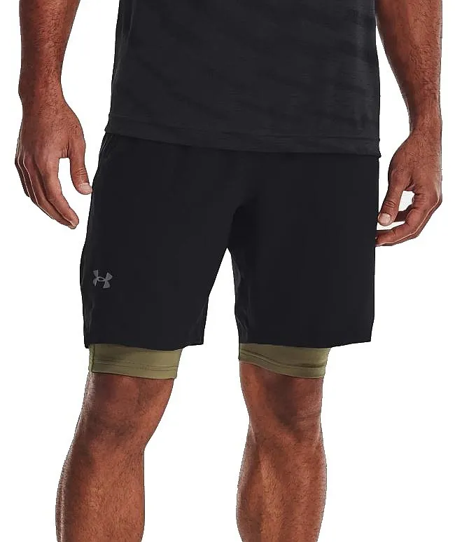 pantalones cortos Under Armour Vanish Woven 8in - Black/Pitch Gray - men´s