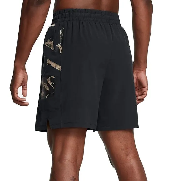 pantalones cortos Under Armour Zone Woven - Black/White - men´s