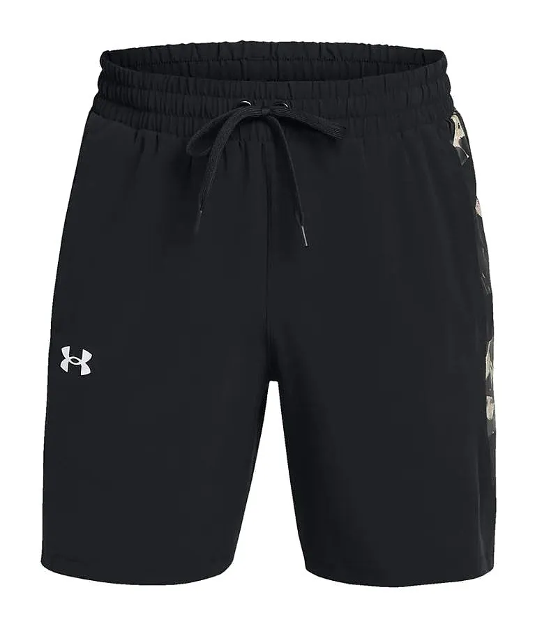 pantalones cortos Under Armour Zone Woven - Black/White - men´s