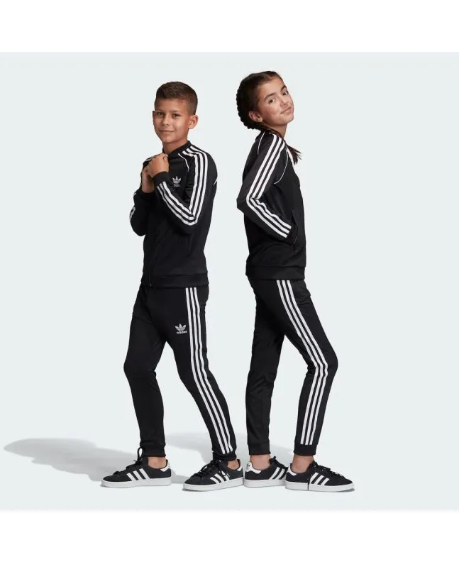 Pantalón de chándal Adidas Junior Superstar Negro-Blanco (8-16 años)