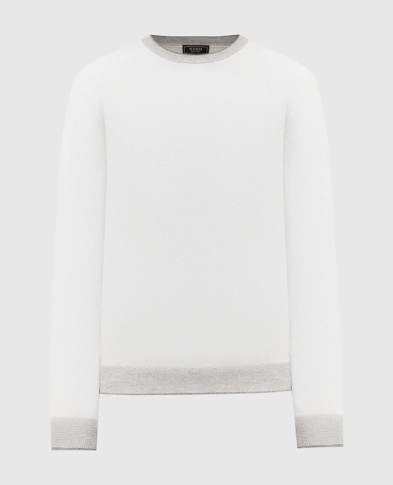 Peserico White wool, cashmere and silk jumper