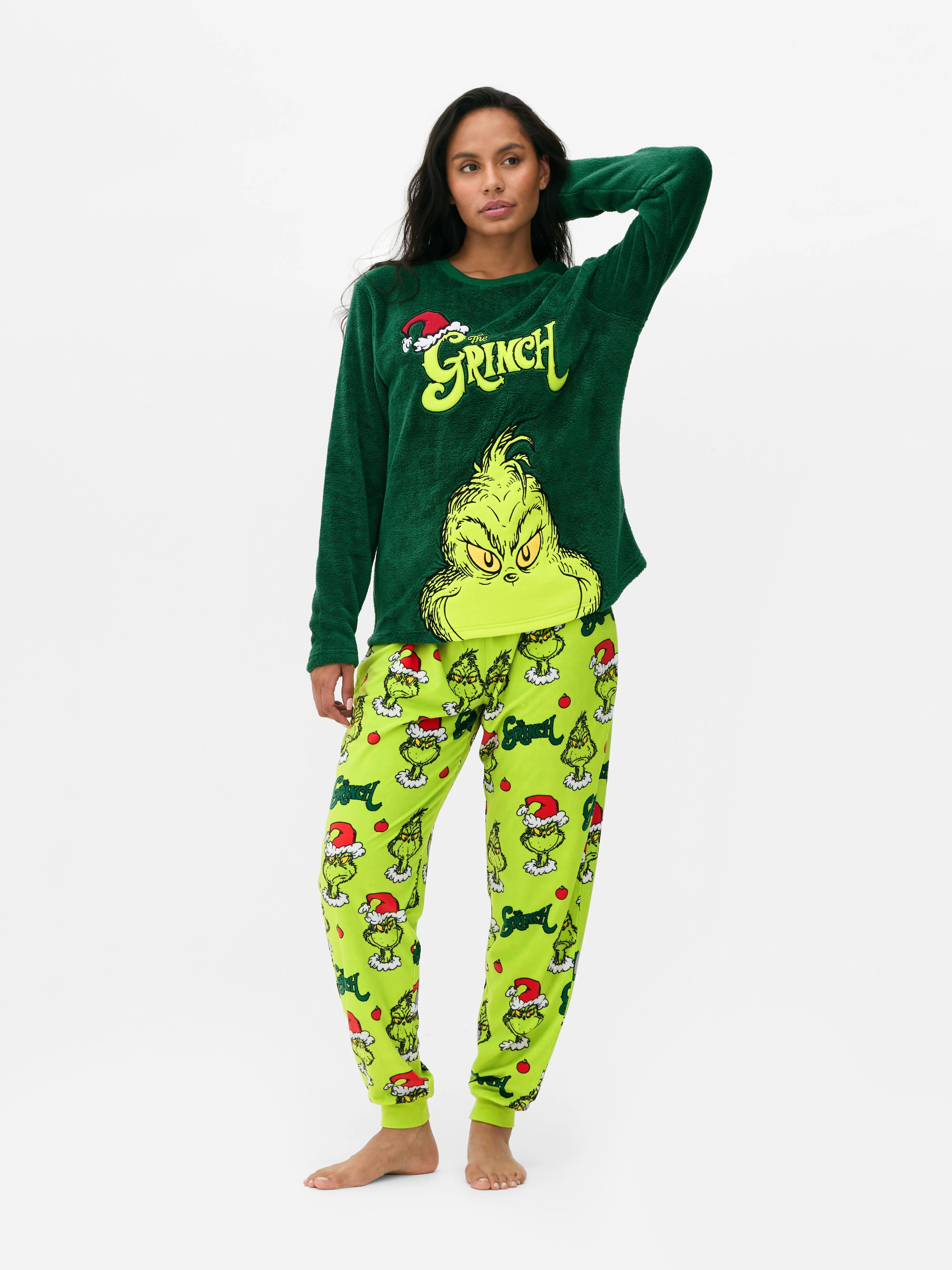 Pijama familiar de El Grinch para mujer