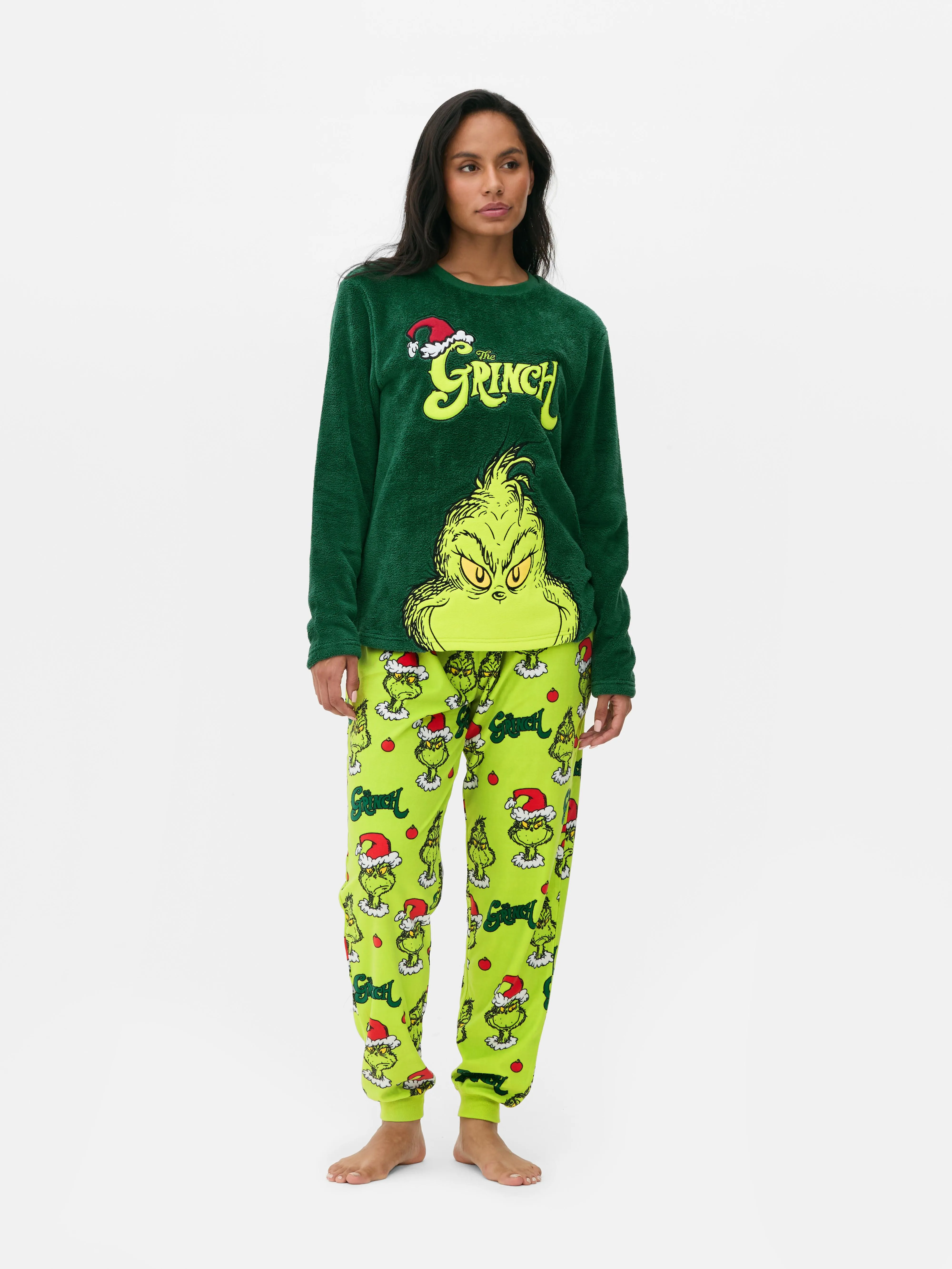 Pijama familiar de El Grinch para mujer