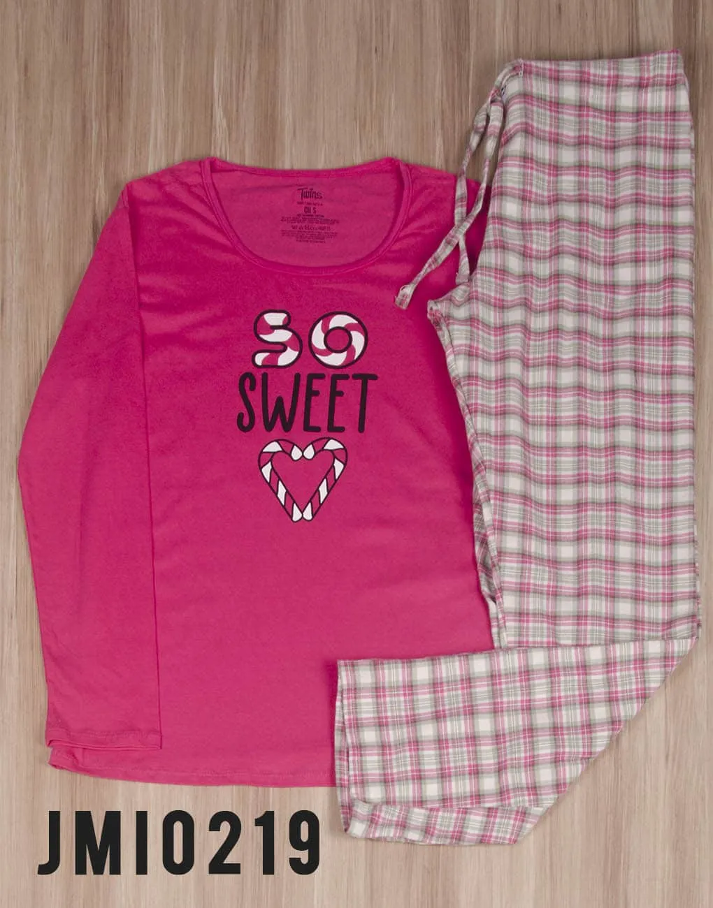 Pijama para dama manga larga “so SWEET” TWINS