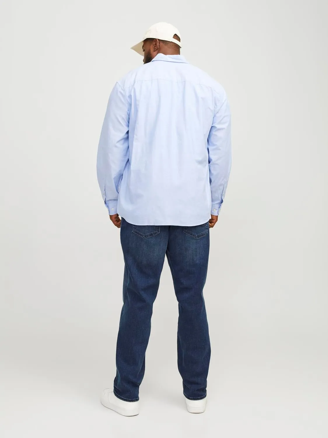 Plus Size JJIGLENN JJORIGINAL AM 812 PLS Vaqueros de corte slim | Azul intermedio | Jack & Jones®