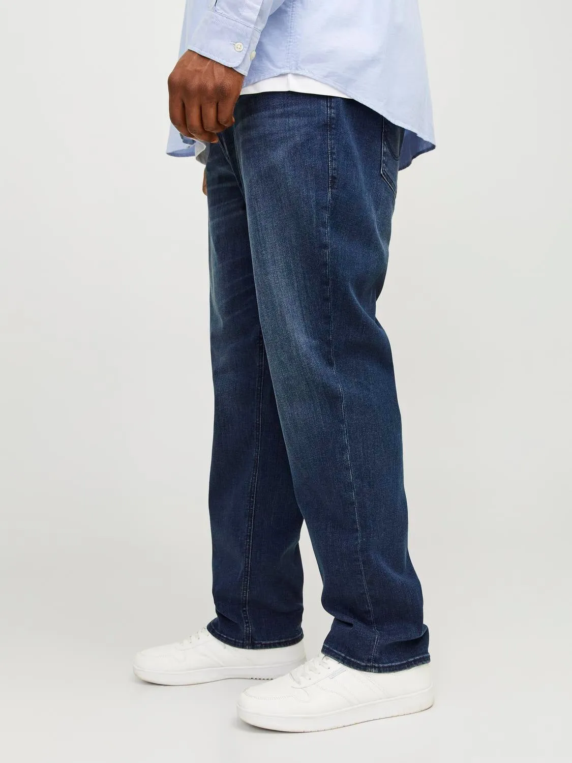 Plus Size JJIGLENN JJORIGINAL AM 812 PLS Vaqueros de corte slim | Azul intermedio | Jack & Jones®