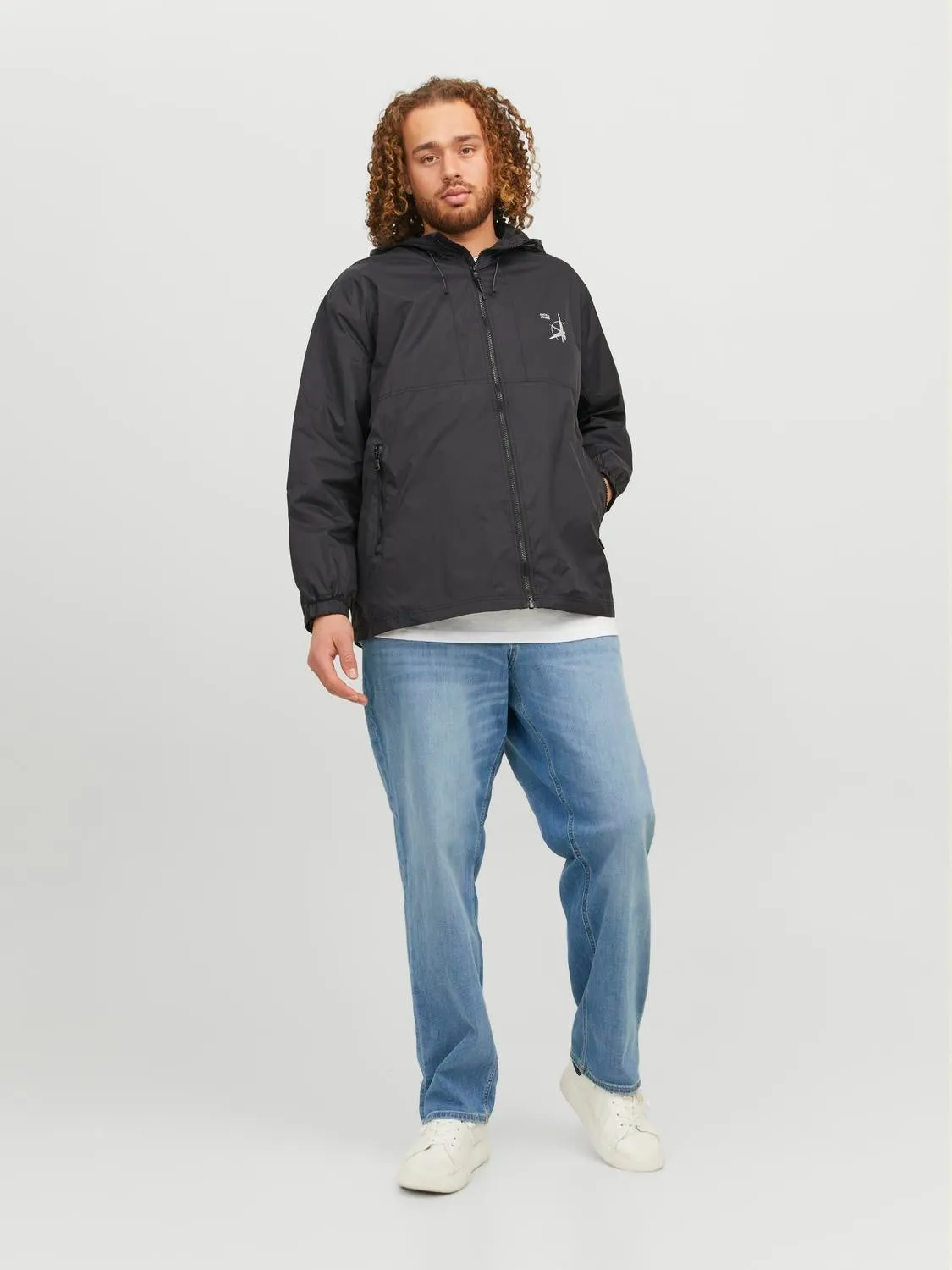 Plus Size JJIMIKE JJORIGINAL AM 783 PLS Vaqueros de corte tapered | Azul intermedio | Jack & Jones®