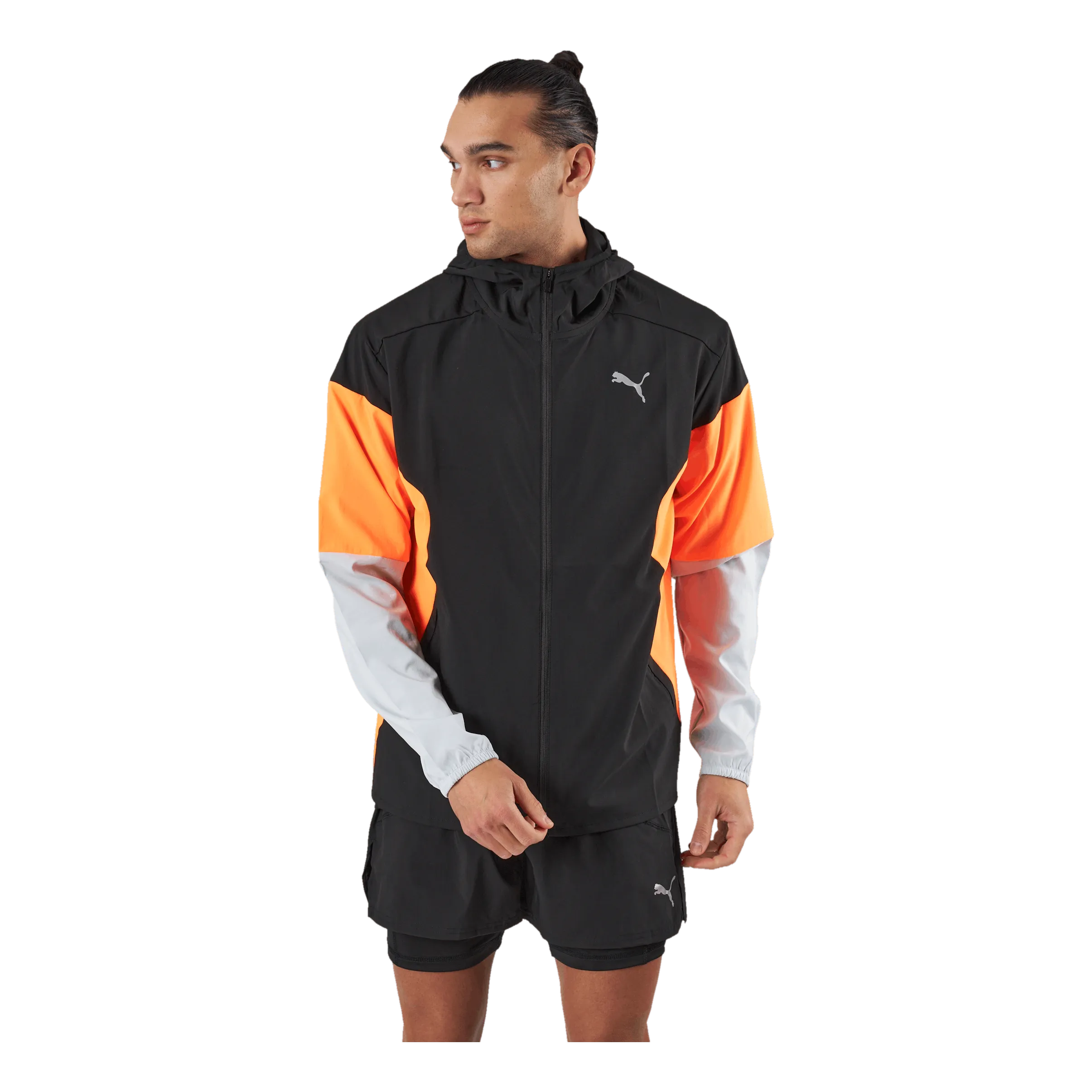 Puma Run Lightweight Jacket Puma Black-ultra Orange