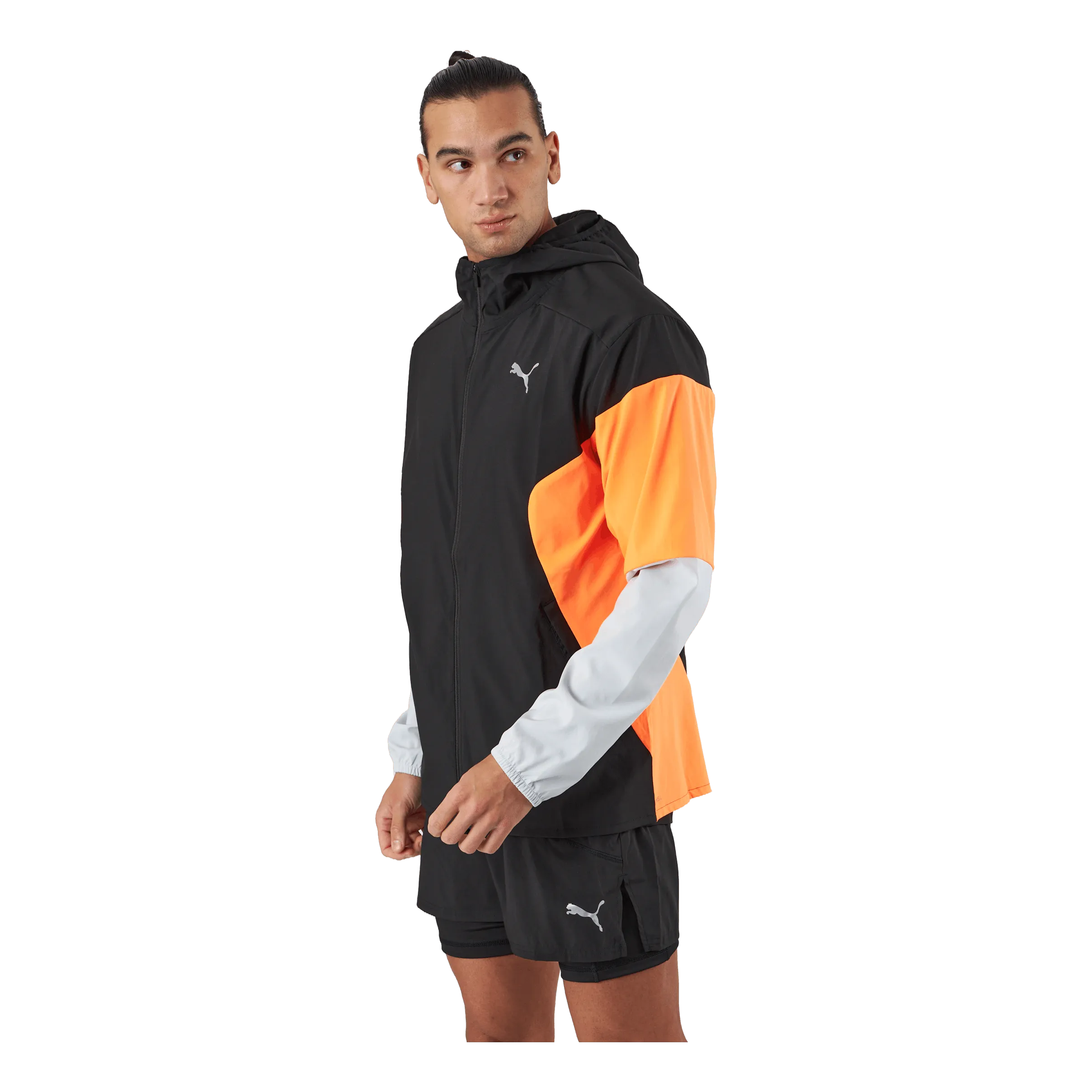 Puma Run Lightweight Jacket Puma Black-ultra Orange