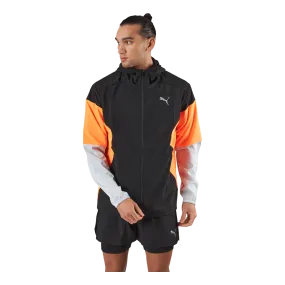 Puma Run Lightweight Jacket Puma Black-ultra Orange