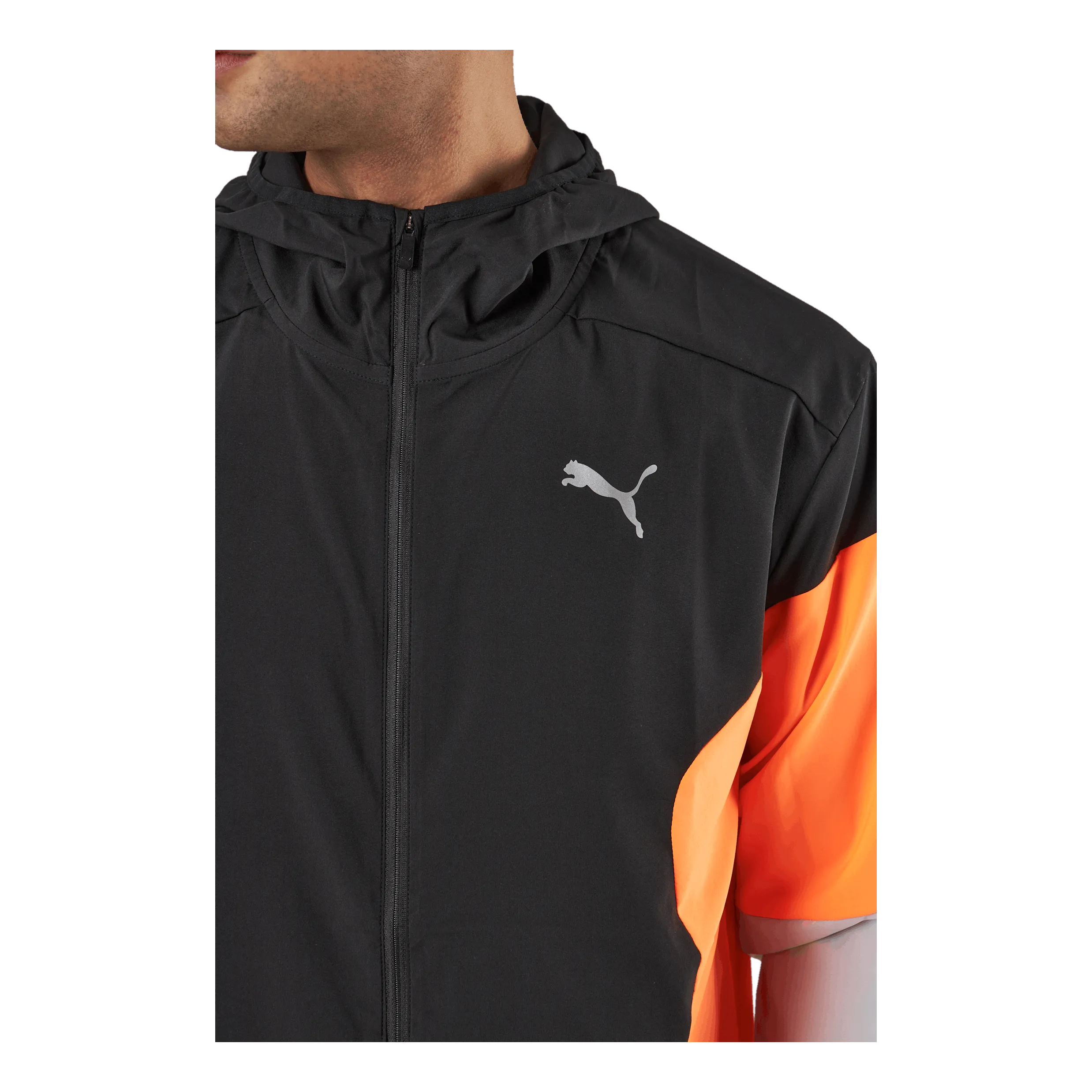 Puma Run Lightweight Jacket Puma Black-ultra Orange