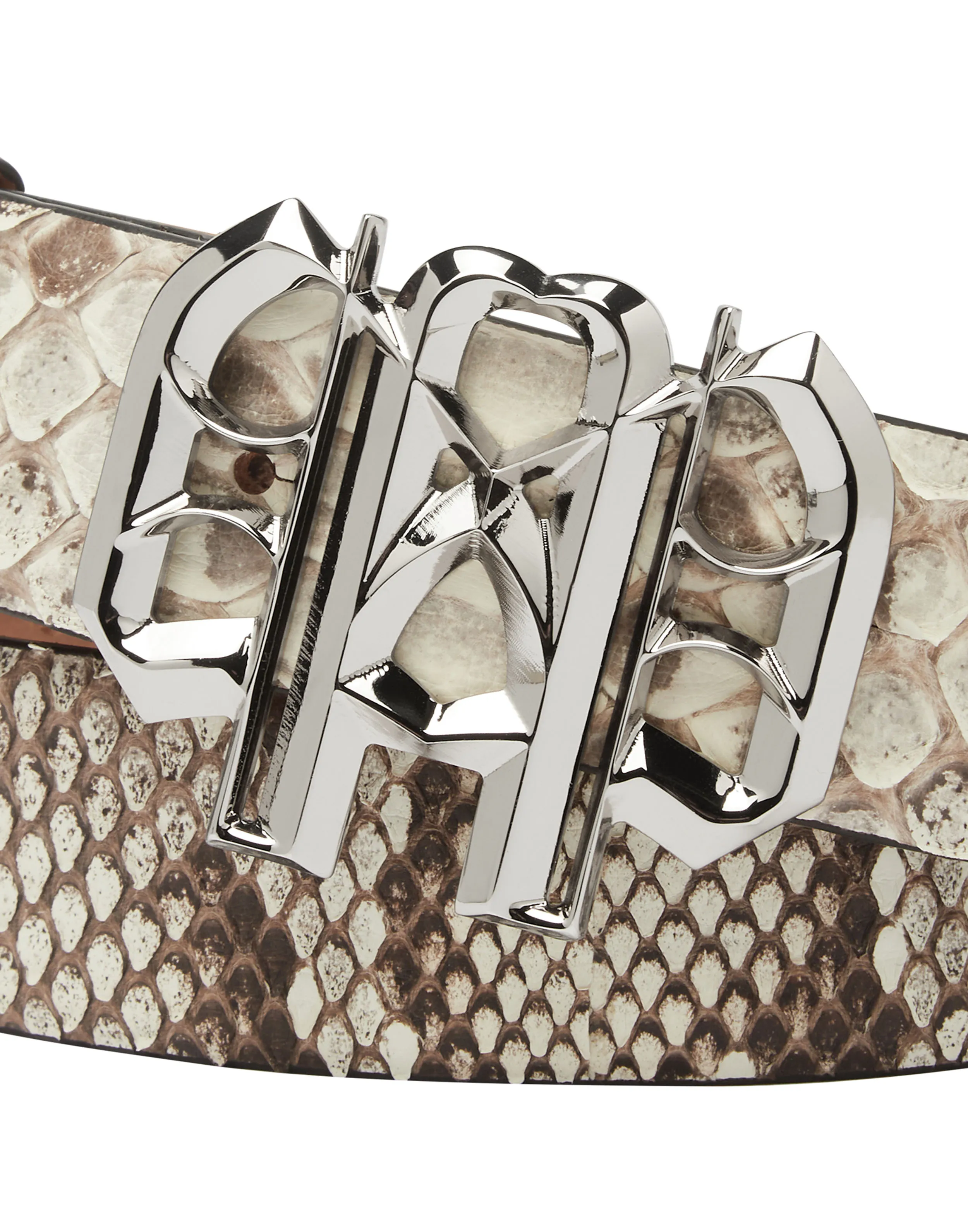 Python Leather Belt Gothic Plein