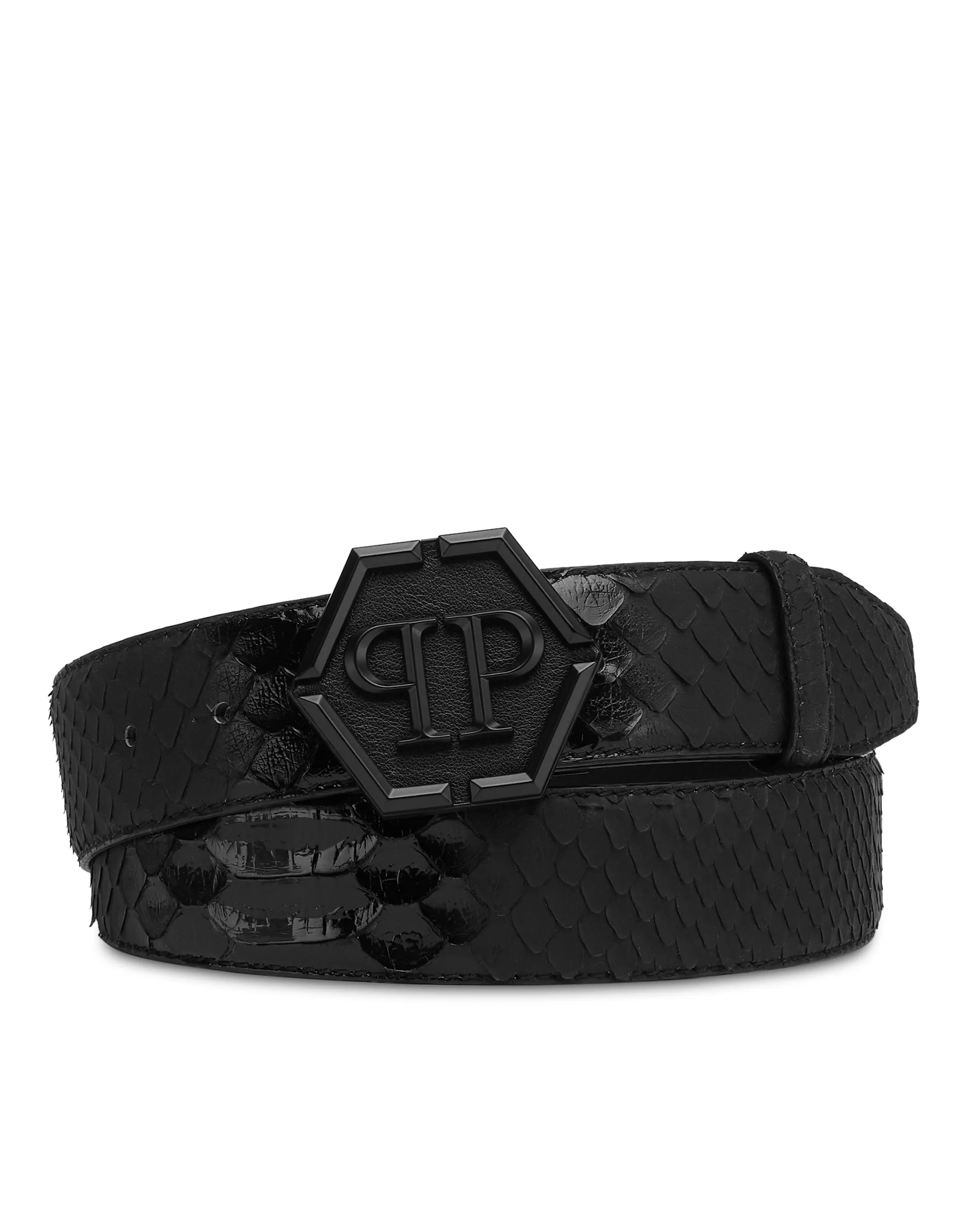 Python Leather Belt