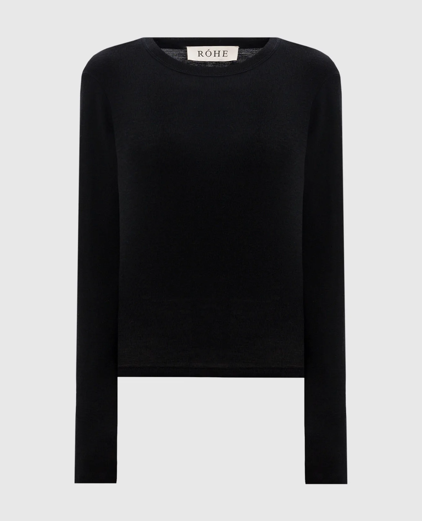 Rohe Black ribbed wool jumper